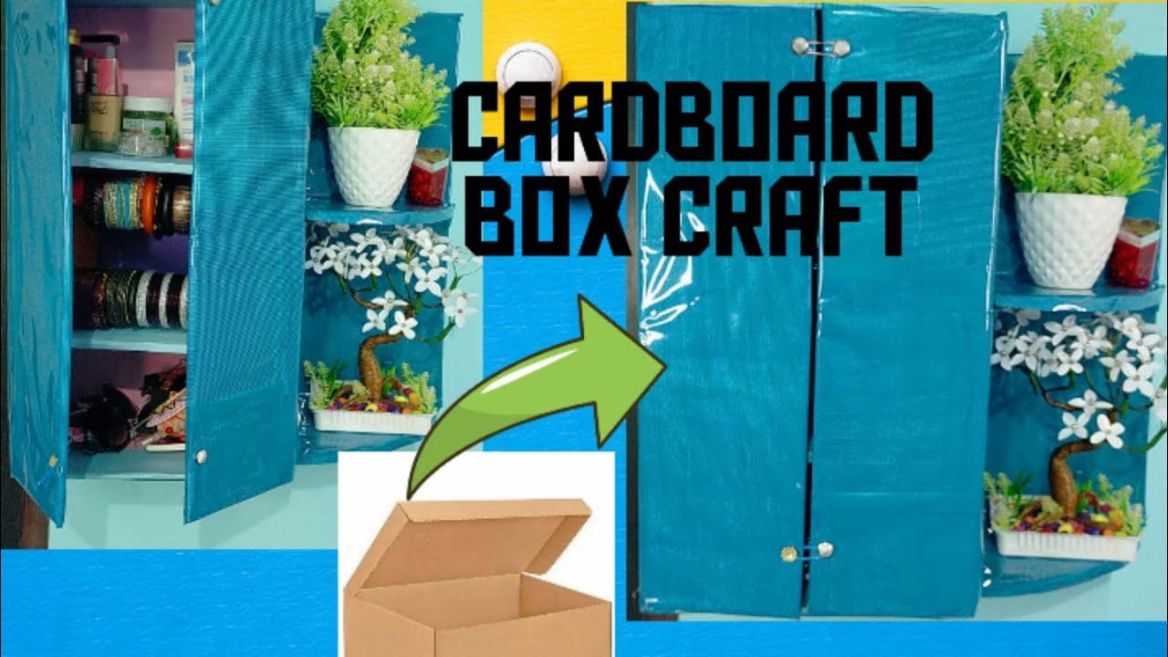 DIY Shelf making shelf from Card board DIY Card board box craft