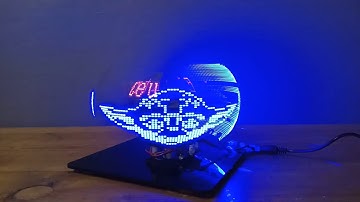 DIY Kit Biaxial Spherical Rotating LED Kit --- Demo