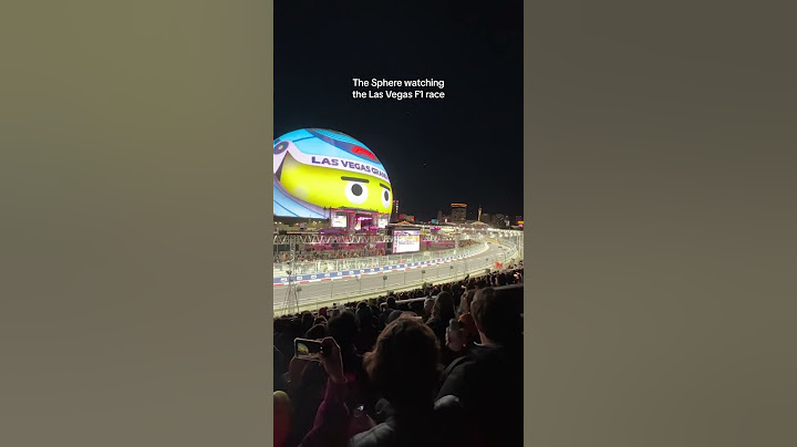 The Sphere watching the Las Vegas F1 race