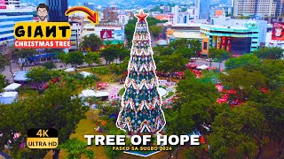 GIANT CHRISTMAS TREE OF HOPE❗❗Pasko sa Sugbo 2024🎄Aerial Drone Shots 4K! Cebu City - Philippines...