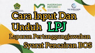 Cara Unduh LPJ Di e-RKAM V2, Laporan Pertanggungjawaban Sebagai Syarat Pencairan Bos Tahap2 #erkamv2