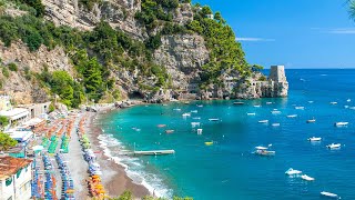 🎵 Deep House Drone 4K Footage 📍 AMALFI COAST BEACH, ITALY