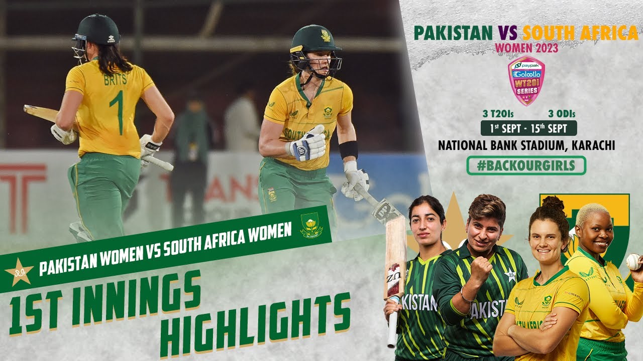 1st Innings Highlights Pakistan Women vs South Africa Women 1st T20I 2023 PCB M3D2L