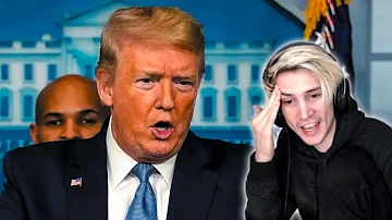 xQc reacts to Trump sings The Box (Donny Rich - The Wall) (with chat)