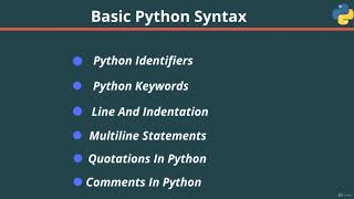 Python basic syntax
