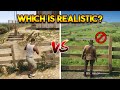 Is rdr 2 really more realistic than gta 5 gta 5 vs rdr 2 details comparison