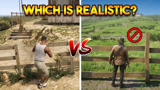 IS RDR 2 REALLY MORE REALISTIC THAN GTA 5? (GTA 5 VS RDR 2 DETAILS COMPARISON) Resimi