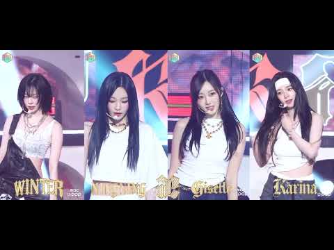 AESPA "DIRTY WORK" 4FANCAMS //  MBC Music Core