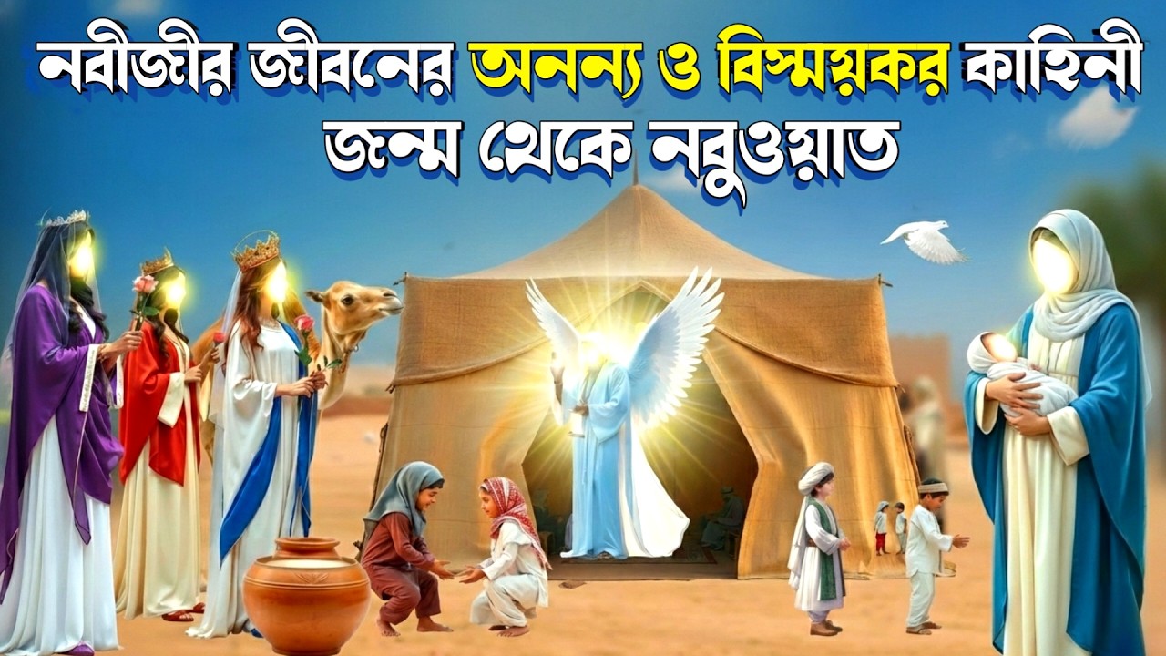 নবীজির ﷺ জন্মের অলৌকিক ঘটনা থেকে নবুয়াত প্রাপ্তি পর্যন্ত সম্পূর্ণ কাহিনী | সত্য ঘটনা