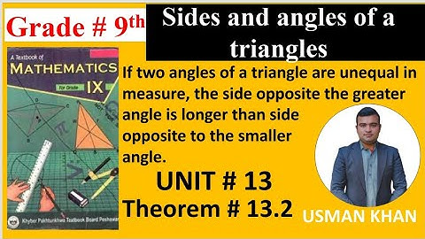 class 9 maths, unit 13, theorem 13.2 kpk textbook, 9th Maths