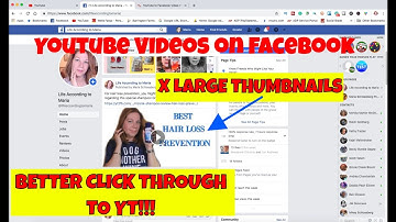 HOW TO: Large Youtube Thumbnail on Facebook | Direct Views to Youtube