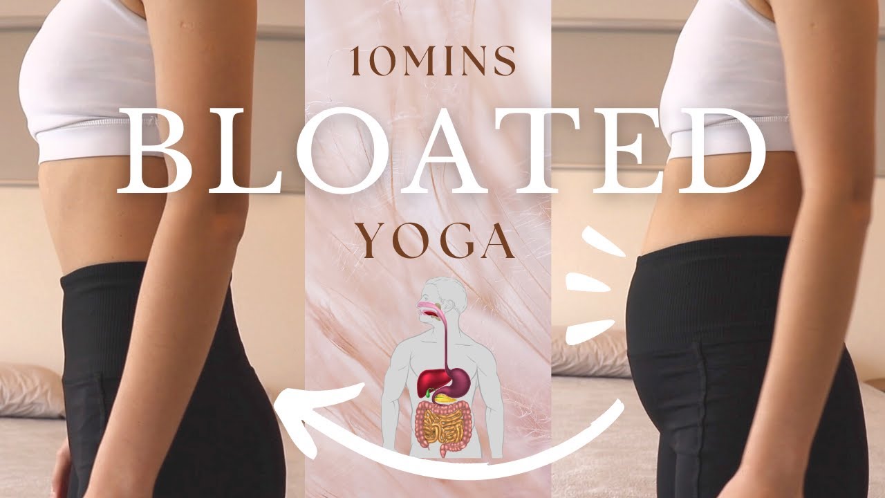 10-минутная йога от вздутия живота для избавления от газов 💨 | Улучшение пищеварения