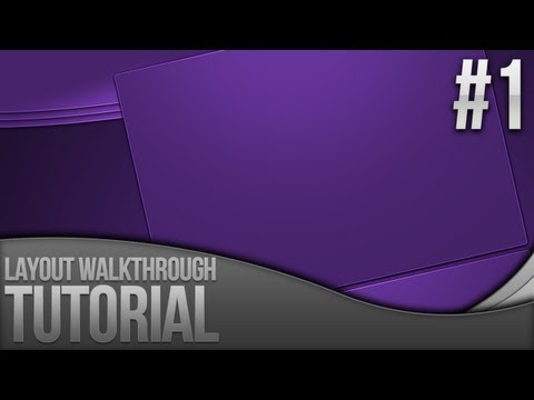 Photoshop Tutorial: Layout Walkthrough - Part 1