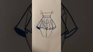 The correct way to draw a skirt for beginners 😌✅👗 #anime #animeart #drawing #otaku #tutorial #skirt