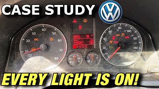 VOLKSWAGEN RABBIT SPEEDOMETER NOT WORKING ABS BRAKE LIGHTS ON