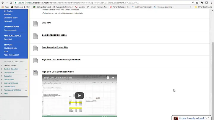Blackboard Overview ACCT 710