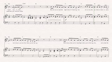 Clarinet - Let Her Go - Passenger Sheet Music, Chords, & Vocals