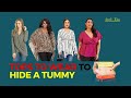 Tops to wear to hide a tummy | Style tips | Flattering tops for fat belly