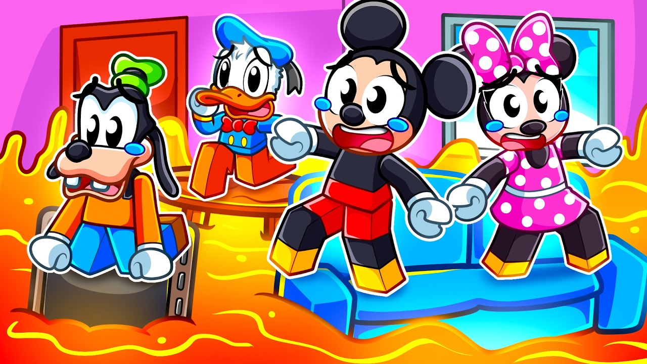 Roblox FLOOR IS LAVA With Mickey Mouse & Goofy - YouTube