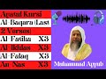 Muhammad Ayyub Ayatul Kursi Amanar Rasul Al Fatiha Al Ikhlas Al Falaq An Nas