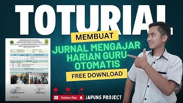 Membuat Jurnal Mengajar Guru Secara Otomatis - Free Download File