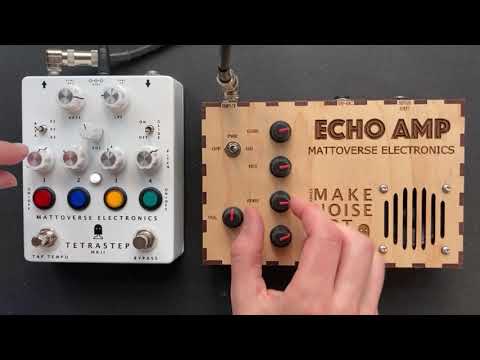 Echo Amp Prototype - TetraStep MKII Demo - Mattoverse Electronics