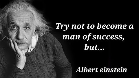 Try not to become a man of success...||Albert einstein || #quotes ||