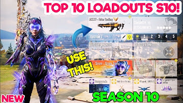 TOP 10 LOADOUTS in SEASON 10 of Cod Mobile | codm br best gunsmith | codm br best guns | codm br tip