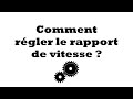 Guide miniz comment rgler le rapport de vitesse 