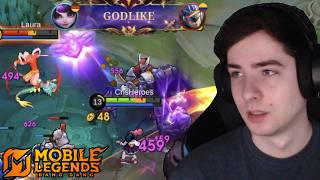GODLIKE I played LYLIA for the First Time EX MOBA PRO learns Mobile Legends Bang Bang