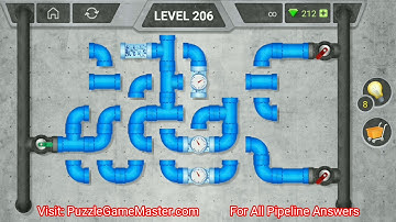 Pipeline Relax Level 206 207 208 209 210 All 3 stars Solution