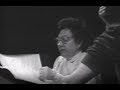 Pianist Alicia de Larrocha in an unexpected change of work in an orchestra rehearsal (1983)