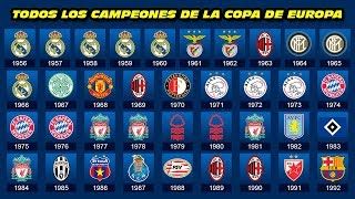 Todos los CAMPEONES de la COPA DE EUROPA 🏆 Parte 1 (1956-1992)