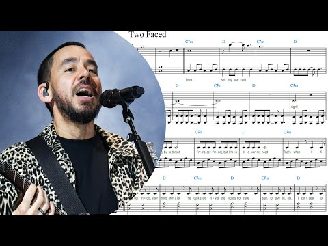 Two Faced (Accurate easy version with lyrics and chords) - Linkin Park