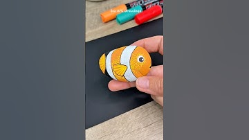 Rock Painting Tutorial for Beginners #shorts #craft #rockart #drawing