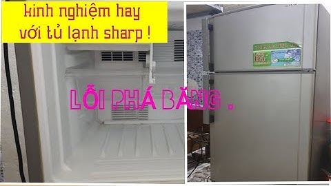 Chia sẻ thực tế nhất về tủ Sharp bán điện tử lỗi phá băng ( đá ngăn lạnh )!