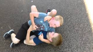 Kids fighting / wrestling for no reason