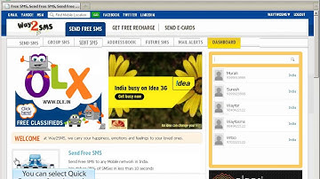 Sending SMS from Way2SMS.com
