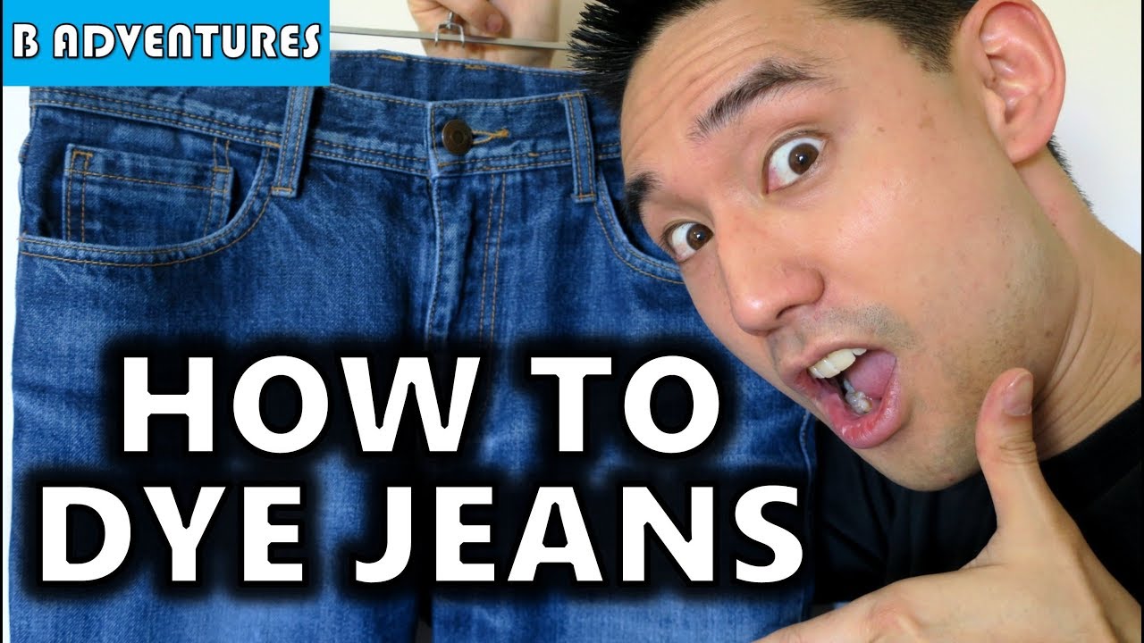 How To Dye Jeans, Blue Re-dye or Ink Wash 