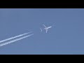 12/02/2021 SpiceJet Boeing 737 contrail over Bedong, Kedah