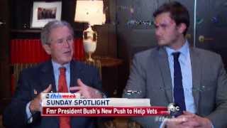 President G.W. Bush and Jake Wood from Team Rubicon on ABC 2/23/14