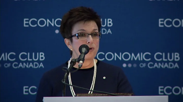 Catherine Zahn speaks at the Economic Club of Canada