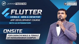 𝗙𝗹𝘂𝘁𝘁𝗲𝗿 𝗪𝗲𝗯, 𝗗𝗲𝘀𝗸𝘁𝗼𝗽 & 𝗠𝗼𝗯𝗶𝗹𝗲 𝗔𝗽𝗽 𝗗𝗲𝘃 𝗖𝗼𝘂𝗿𝘀𝗲 𝐰𝐢𝐭𝐡 𝐀𝐈 for Karachi Male and Female