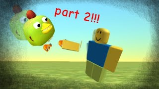 zombie vs noob | animation part 2 | chicken gun