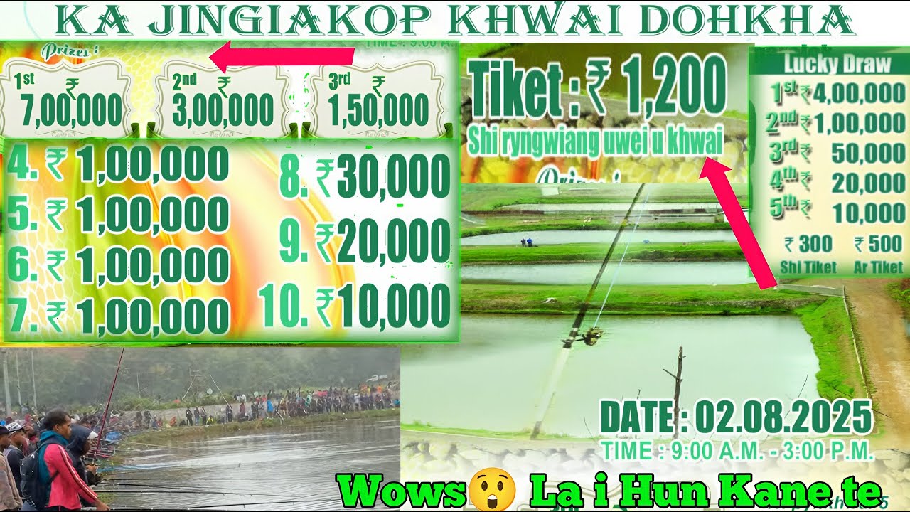 Ani👀La i Hun Shisha Kane/Nalor ka 7Lak-3Lak-1Lak50 Phin dang ioh Haduh 4Tyli ki 1Laks Tang/1200Tiket