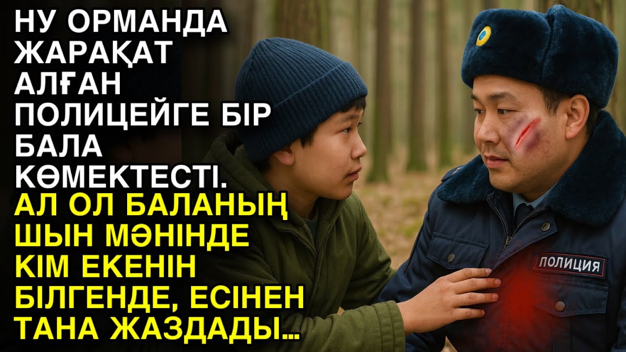 НУ ОРМАНДА ЖАРАҚАТ АЛҒАН ПОЛИЦЕЙГЕ БІР БАЛА КӨМЕКТЕСТІ. АЛ ОЛ БАЛАНЫҢ ШЫН МӘНІНДЕ КІМ ЕКЕНІН…
