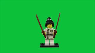 LEGO Spinjitzu Training Nya Minifigure 71019-2 Green Screen Stop Motion Build