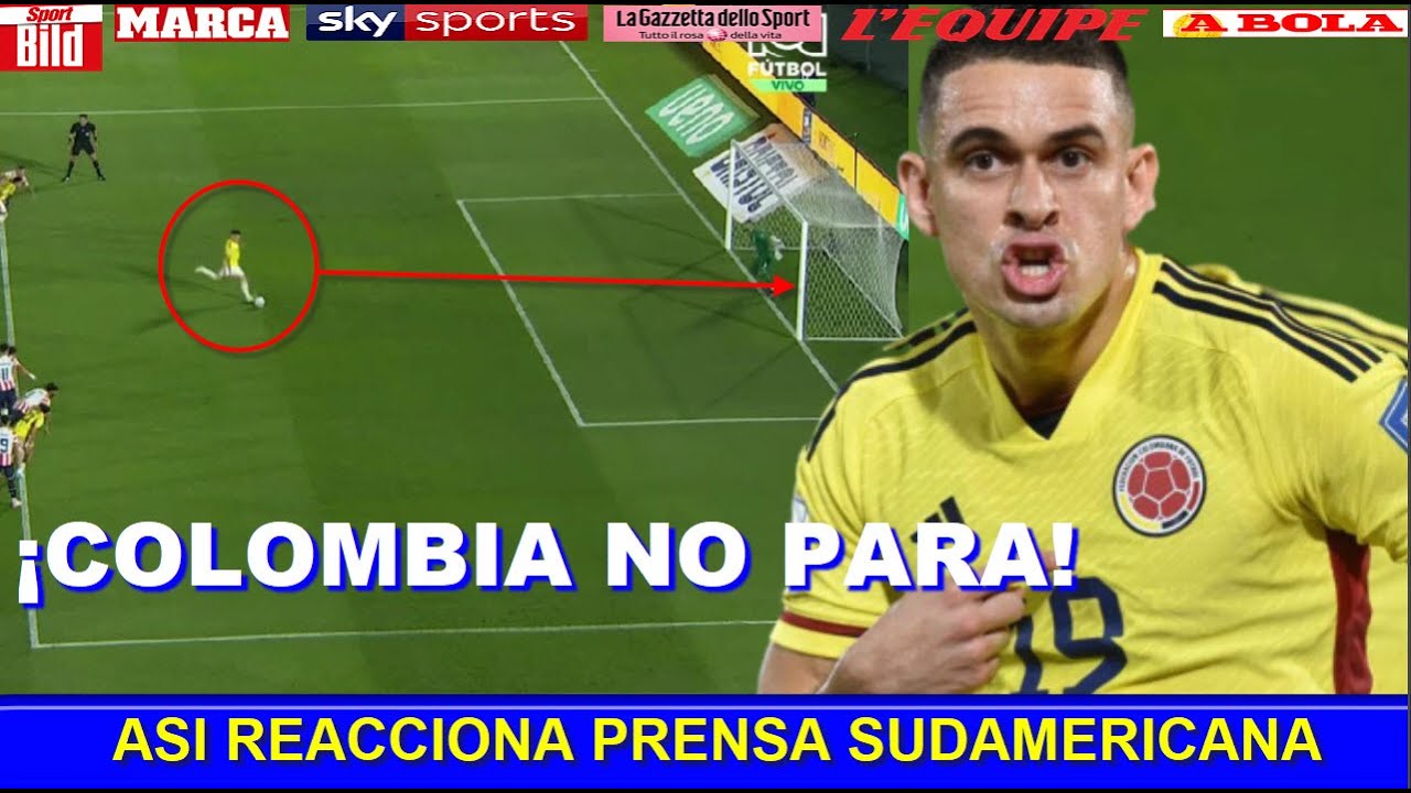 ASI REACCIONA PRENSA SUDAMERICANA a VICTORIA de COLOMBIA vs PARAGUAY ...