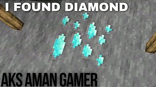 I found diamonds in #minecraft #viral #trending AKS Aman gamer