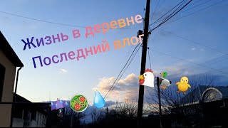 Последний влог жизни в деревне🙂||Ливень пошёл☔💧,мы промокли||Вкусная еда🥗